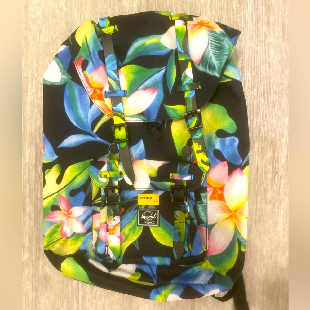 Herschel Supply Co. little America backpack in Hawaiian Floral design.